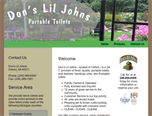 Tablet Screenshot of donsliljohns.com